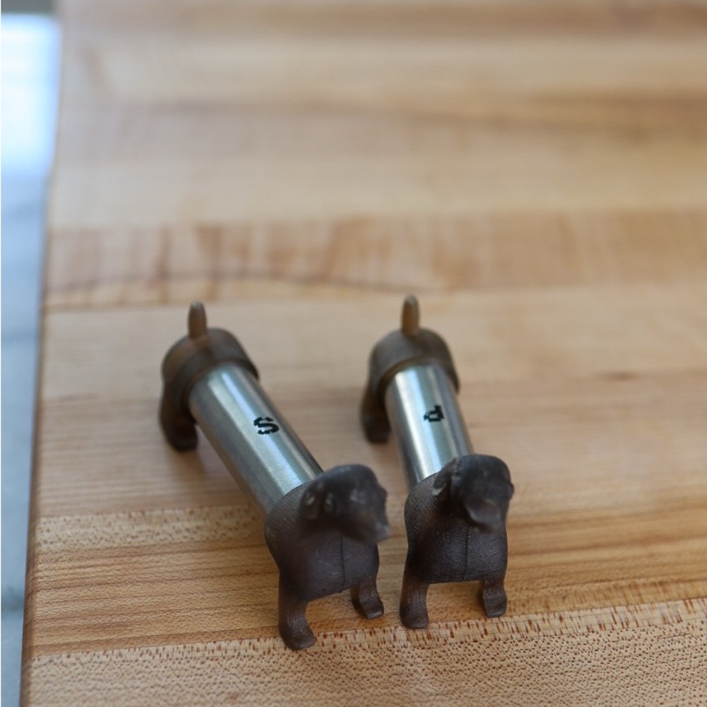 Dog-Shaped Salt and Pepper Shakers